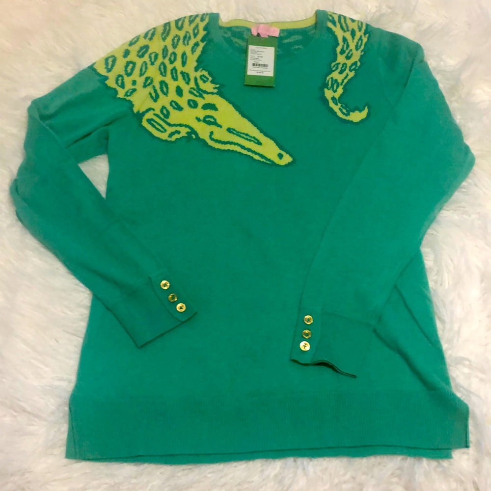 Lilly Pulitzer “Gator” sweater size Large